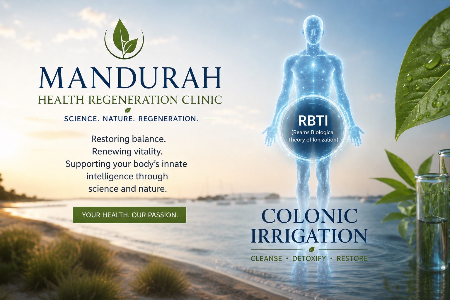 Mandurah Health Regeneration Clinic, RBTI and colonic irrigation
